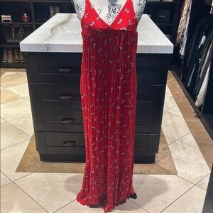 Billabong Red Floral Maxi Dress